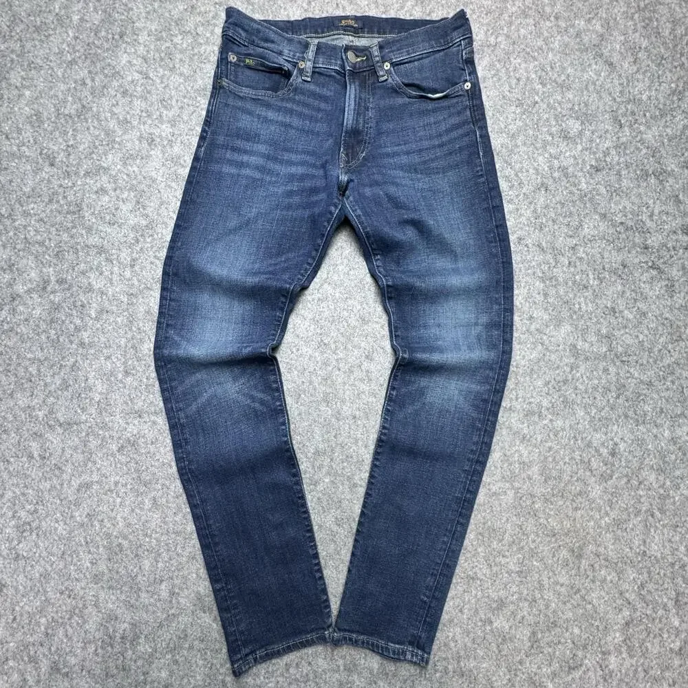 Polo Ralph Lauren The Sullivan Slim Jeans Mens 30x32 Blue Tapered Denim Casual